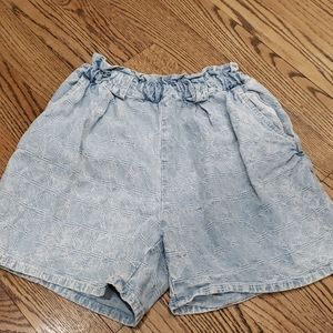 Vintage Tarazzia Sport paper bag waist denim short